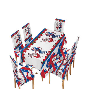 Mantel Mas 6 Fundas De Sillas Fechas Patrias 140x220cm 02