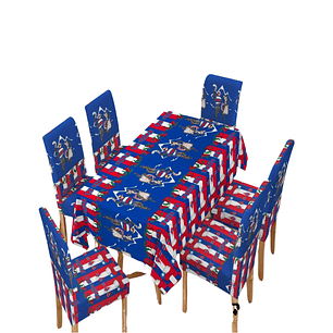 Mantel Mas 6 Fundas De Sillas Fechas Patrias 140x220cm 03