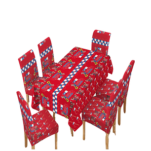 Mantel Mas 6 Fundas De Sillas Fechas Patrias 140x220cm 04