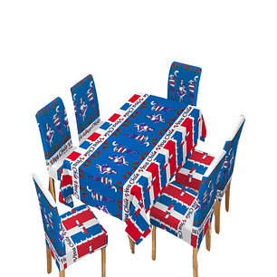 Mantel Mas 6 Fundas De Sillas Fechas Patrias 140x220cm 05