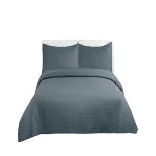 Cubrecama Quilt Unicolor Verano Dos Plazas Ligero E5