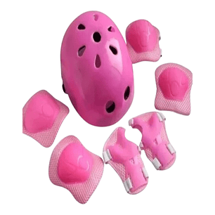 Kit Protección Rosado para Patines Niña Completo