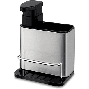 Organizador 3 en 1 Dispensador Jabón y Porta Esponja