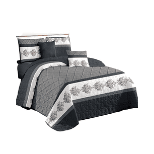 Cubrecama Quilt Verano 2 Plazas + 2 Fundas Almohada D10