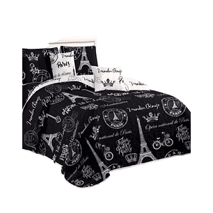 Cubrecama Quilt Verano 2 Plazas + 2 Fundas Almohada D12