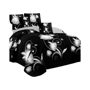 Cubrecama Quilt Verano King + 2 Fundas Almohada DA8