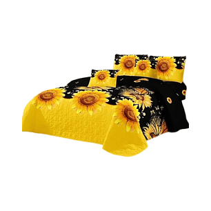 Cubrecama Quilt Verano King + 2 Fundas Almohada DA12