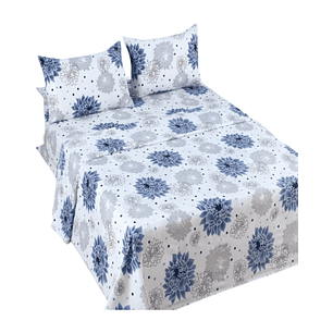 Sábana 2 Plaza de 144 Hilos Algodón Suave 8O6