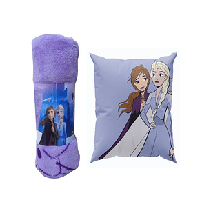 Pack Manta Infantil + Cojín Niña Diseño Animado 19o3