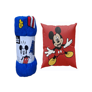 Pack Manta Infantil + Cojín Niño Diseño Animado 19o1