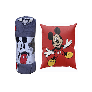 Pack Manta Infantil + Cojín Niño Diseño Animado 19o2