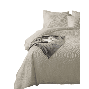 CUBRECAMA TIPO QUILT DELGDO KING MAS 2 FUNDAS DE ALMOHADAS