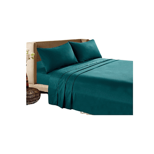 JUEGO COMPLETO DE SABANAS  KING VERDE