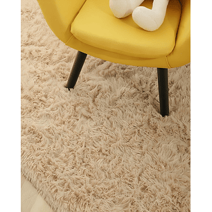 Alfombra peluda Suave 200 x 300 cm Primera Calidad Beige