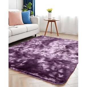 Alfombra peluda Suave 180 x 200 cm Primera Calidad Violeta