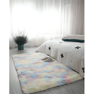 Alfombra peluda Suave 240 x 200 cm Primera Calidad COLOR UNICORNIO