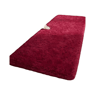 Pasillera alfombra peluda liviana 70x150 ultra suave BURDEO