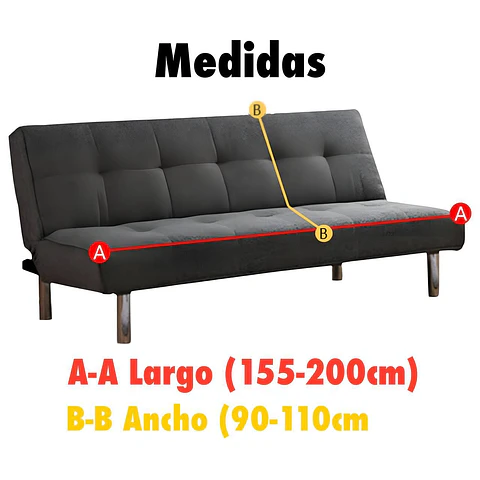 Fundas Cubre Futon Texturizada Y Elasticadas