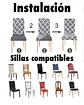 Mantel Mas 6 Fundas De Sillas Elasticadas - Miniatura 3