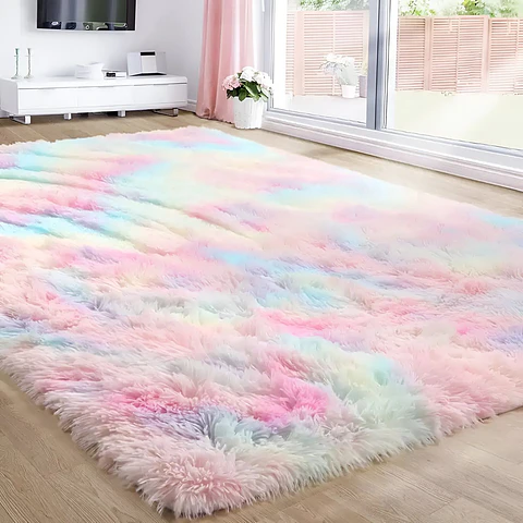 Alfombra Peludas 150X200Cm Multicolor
