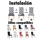 Funda De Sillas Juego De 6 Unidades - Miniatura 3
