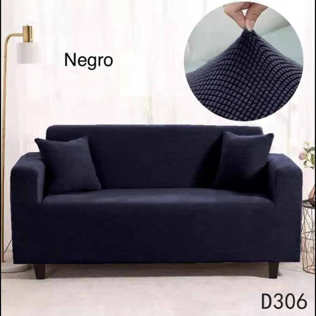 Fundas Sillon Sofa Texturizada Y Elasticadas 3 Cuerpos 1