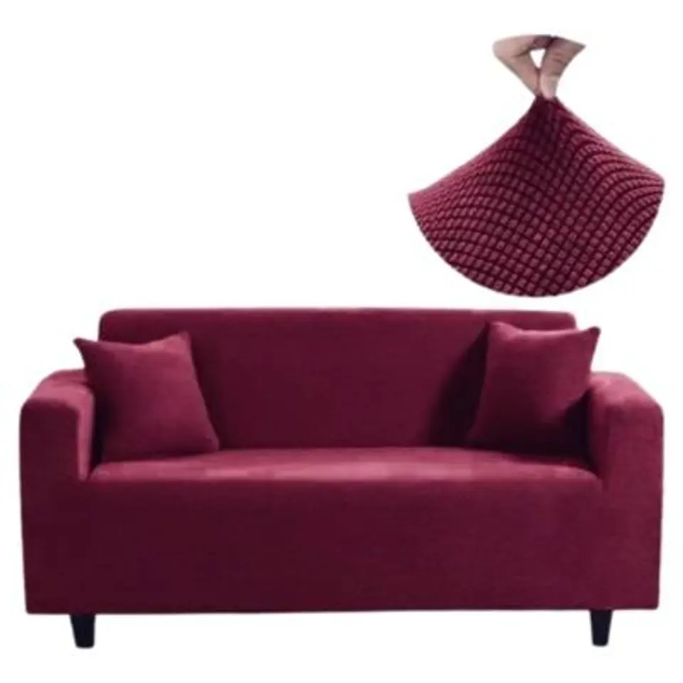 Fundas Sillon Sofa Texturizada Y Elasticadas 3 Cuerpos 1