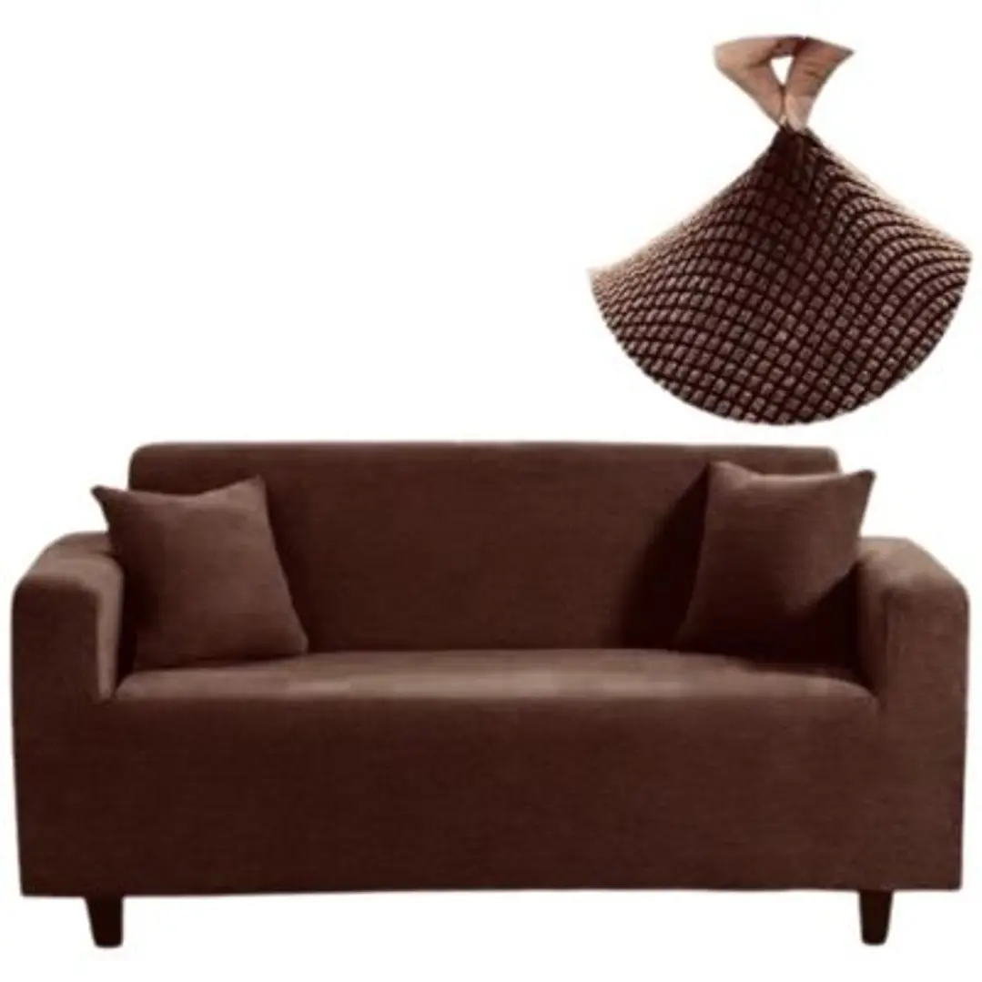 Fundas Sillon Sofa Texturizada Y Elasticadas 3 Cuerpos 1
