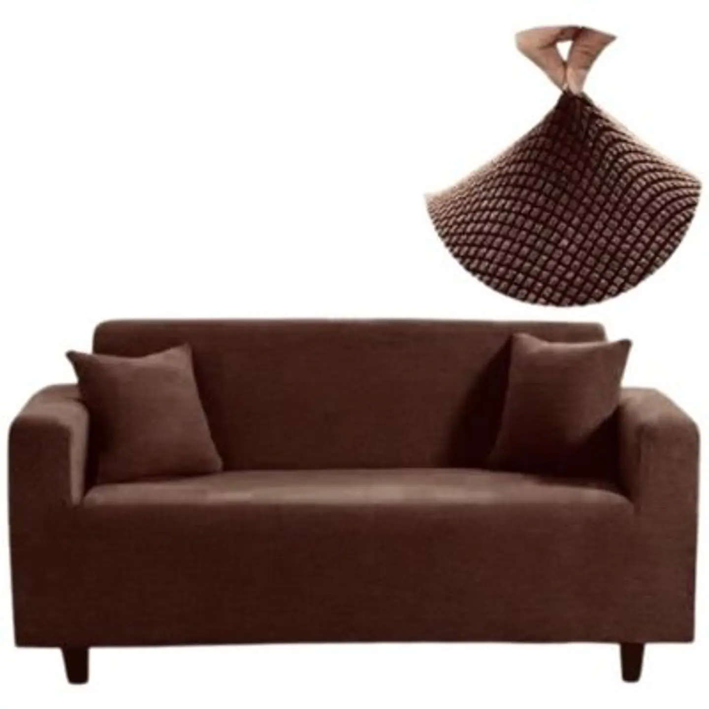 Fundas Sillon Sofa Texturizada Y Elasticadas 3 Cuerpos 1