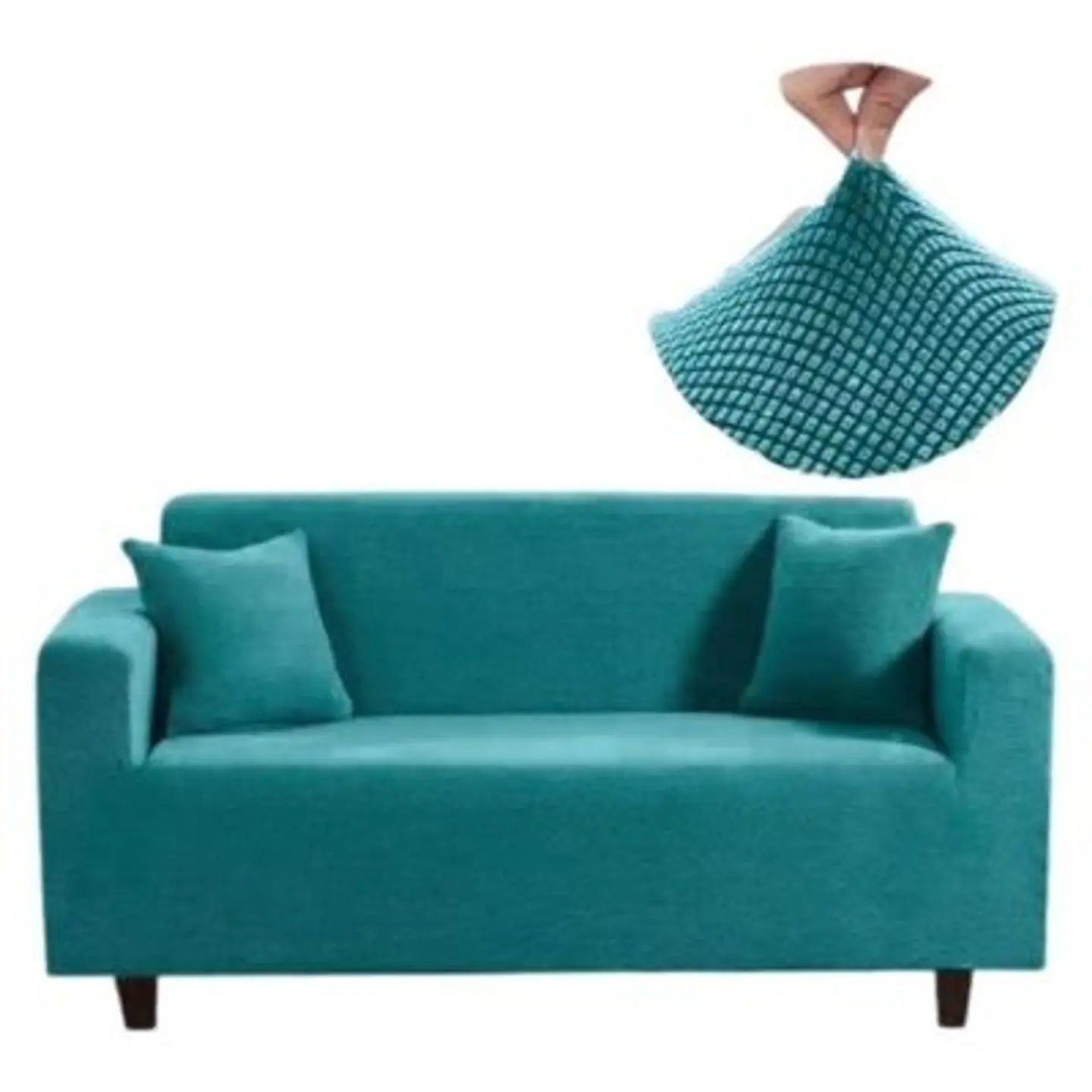 Fundas Sillon Sofa Elasticada Y Texturizadas 2 Cuerpos 1