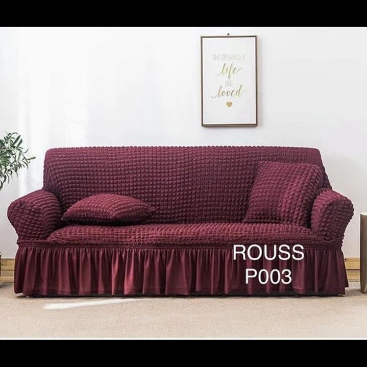 Fundas Sillón Sofá Turkas Texturizada Y Elasticadas 3 Cuerpos 1