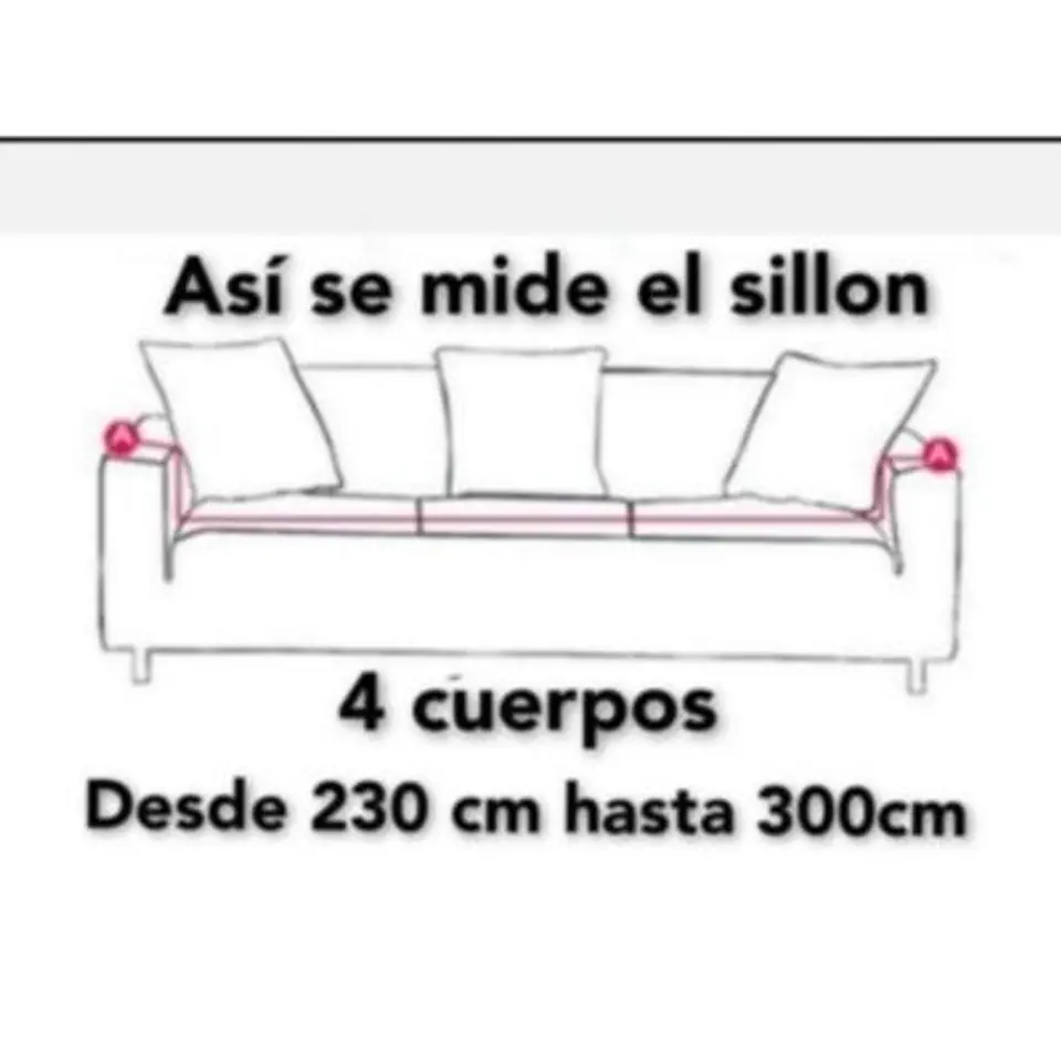 Fundas Sillón Sofá Elasticadas 4 Cuerpos Para Sofa Hasta 300Cm 1