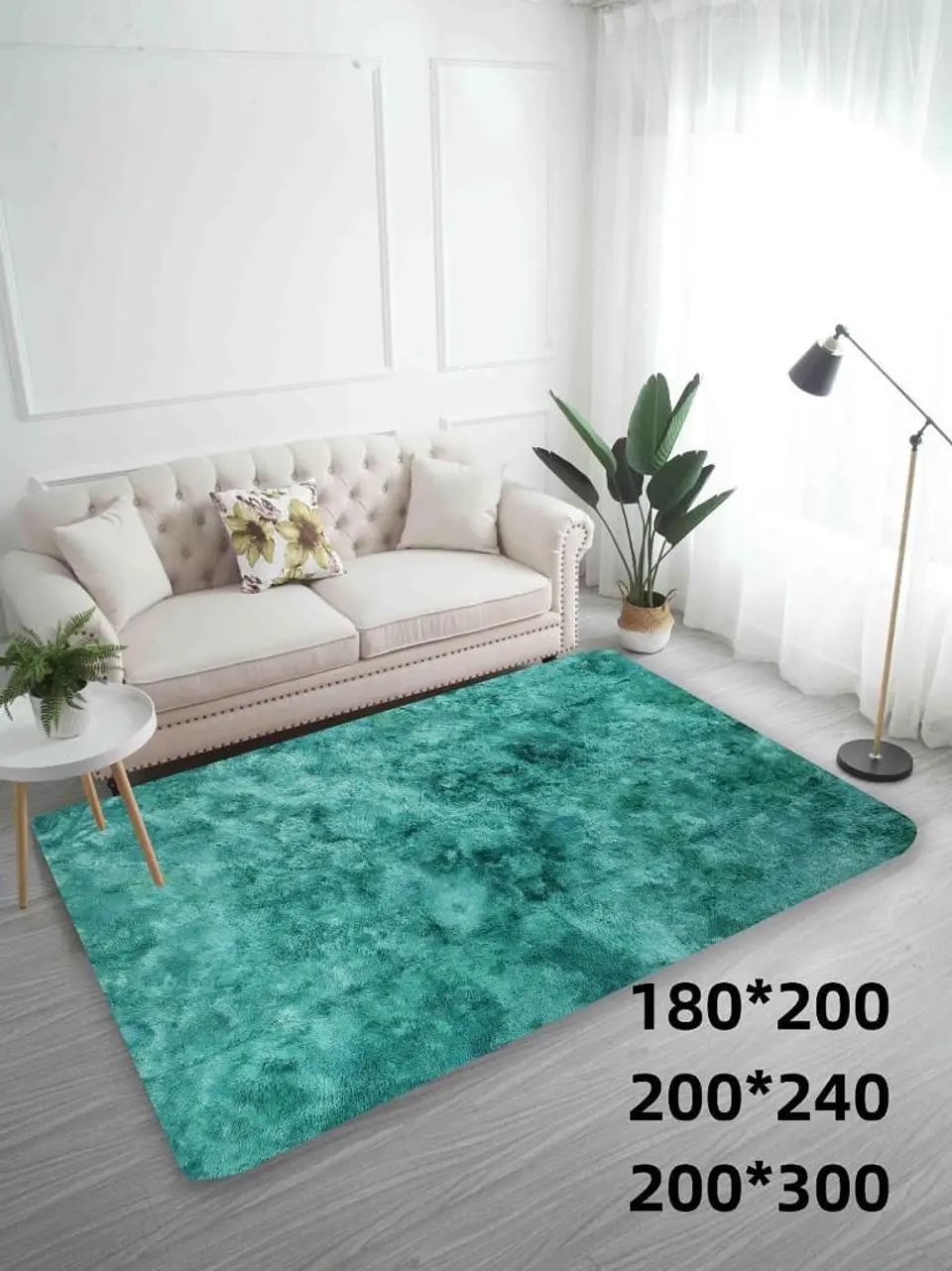 Alfombra Peludas Tipo Shaggy 180Cm X 200Cm 1