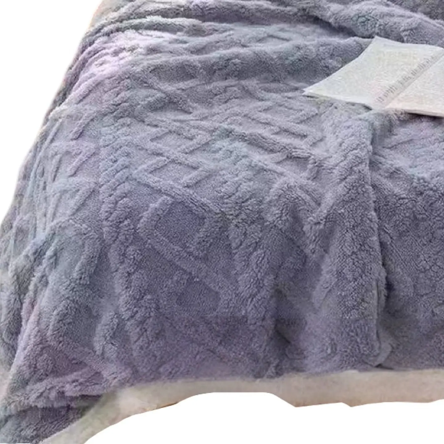 Frazada Con Chiporro Calentitas con diseñpo trenzado 1