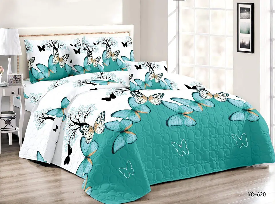 Cobertor Quilt De Verano Reversibles 1.5 Plaza 1