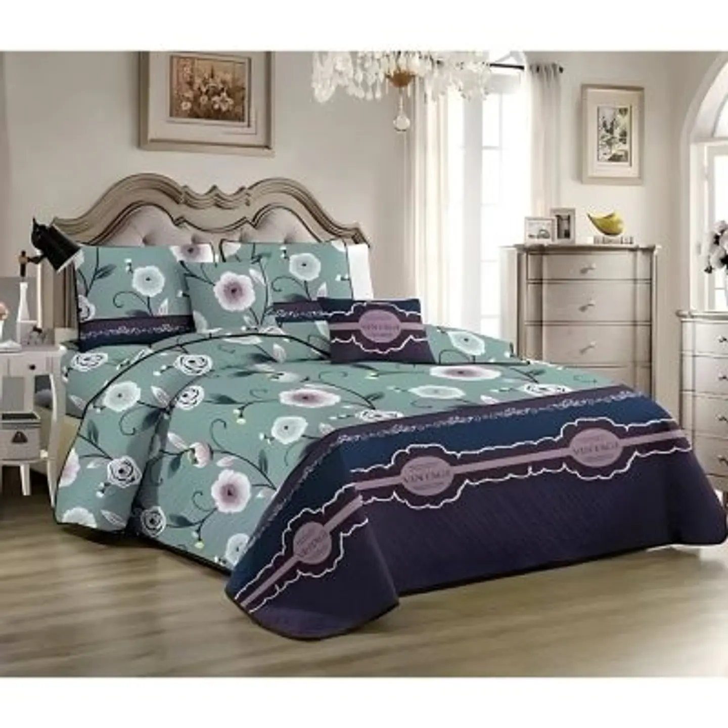 Cubrecama o colcha tipo Quilts de verano 2 plaza 1