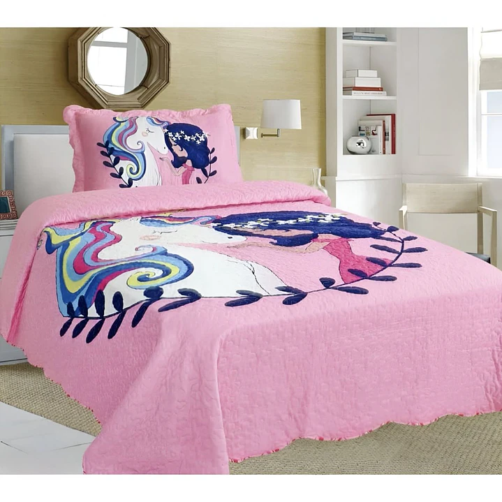 Cubrecama Quilt De Verano 1.5 Plaza 1