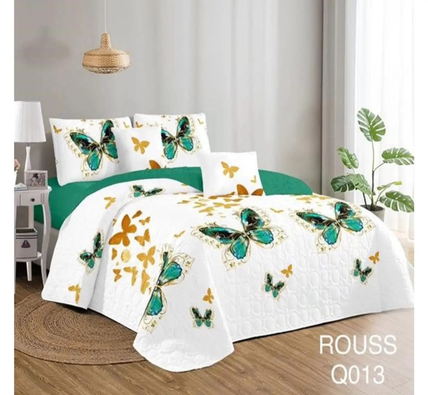 Cubrecama Quilt 2 Plaza Reversibles 1
