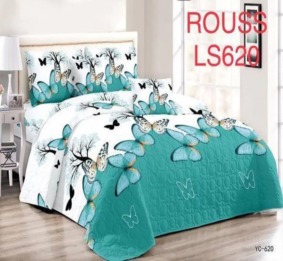 Cubrecama Quilt 1.5 Plaza Reversibles 1