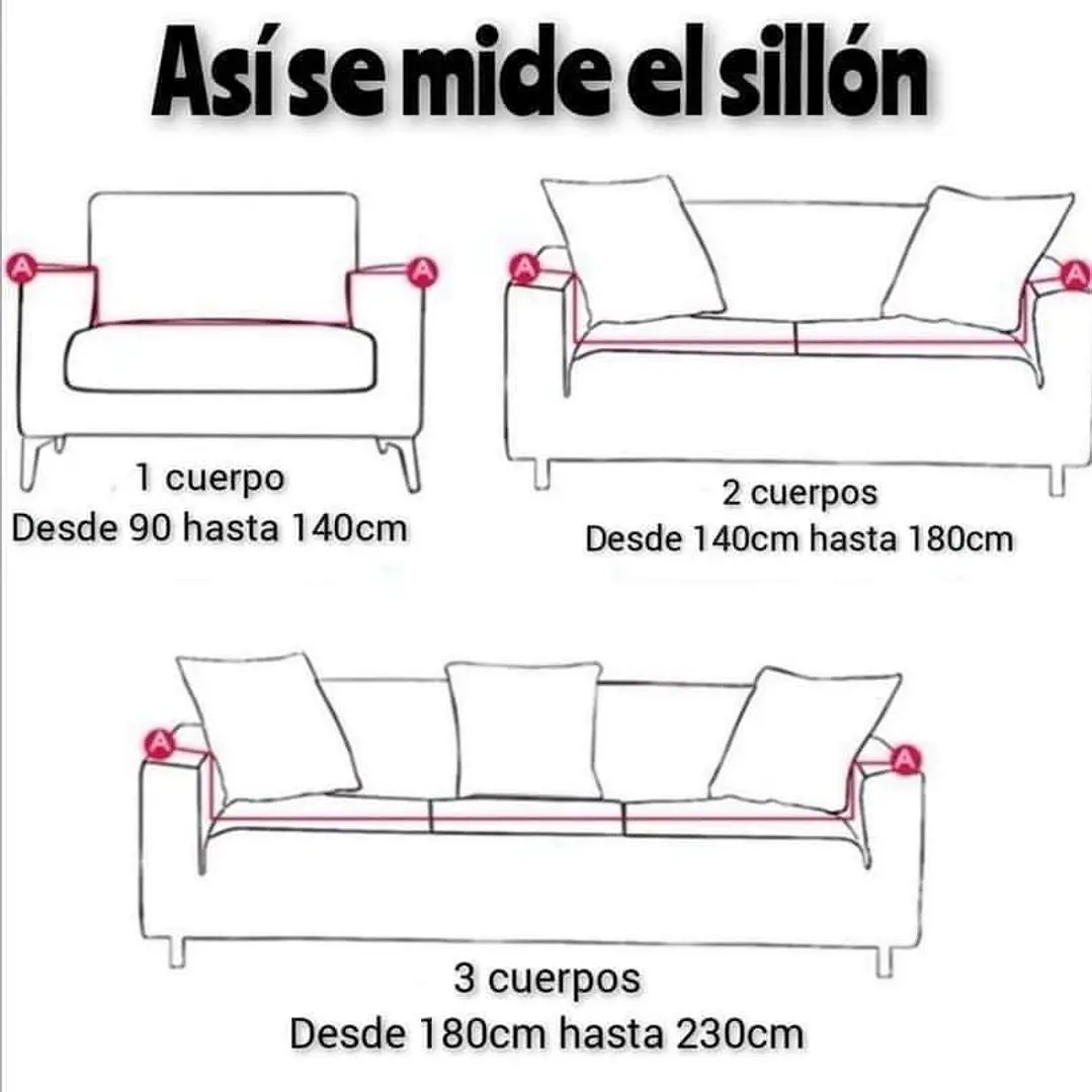Funda de Sofá texturizada y elasticadas 2 CUERPO 2