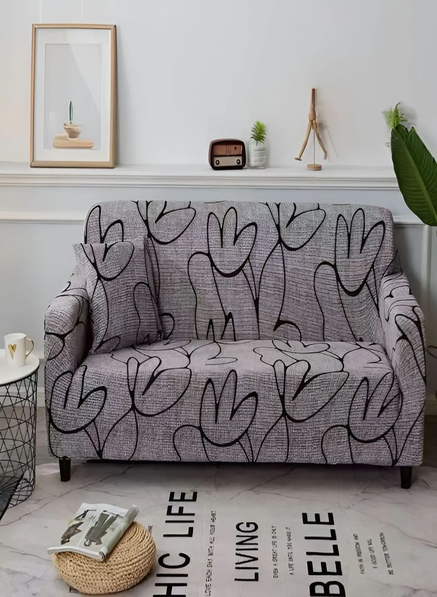 FUNDAS ELASTICADAS PARA SOFA DE 2 CUERPOS 3