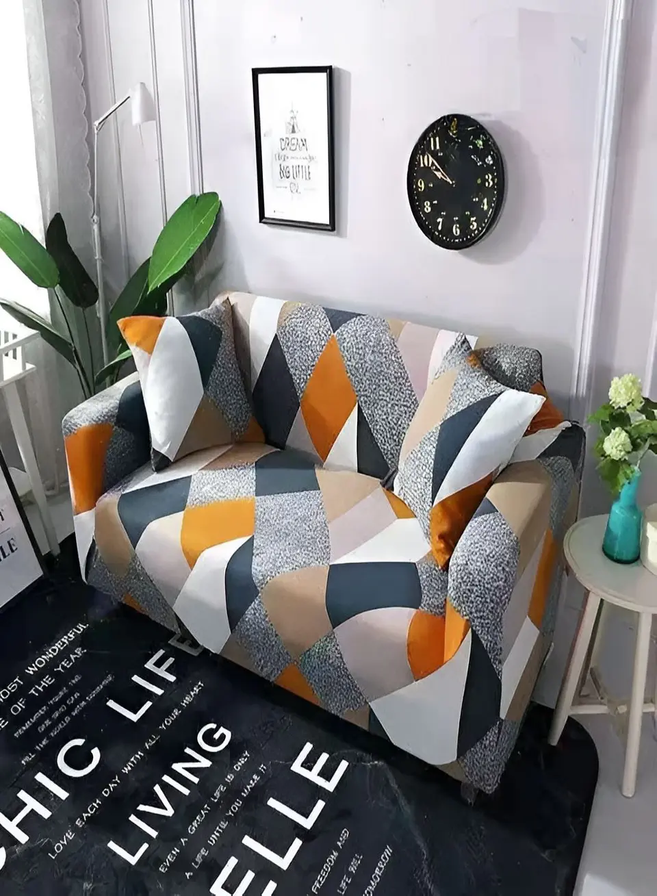 FUNDAS ELASTICADAS PARA JUEGO DE SOFA 3+1+1 3