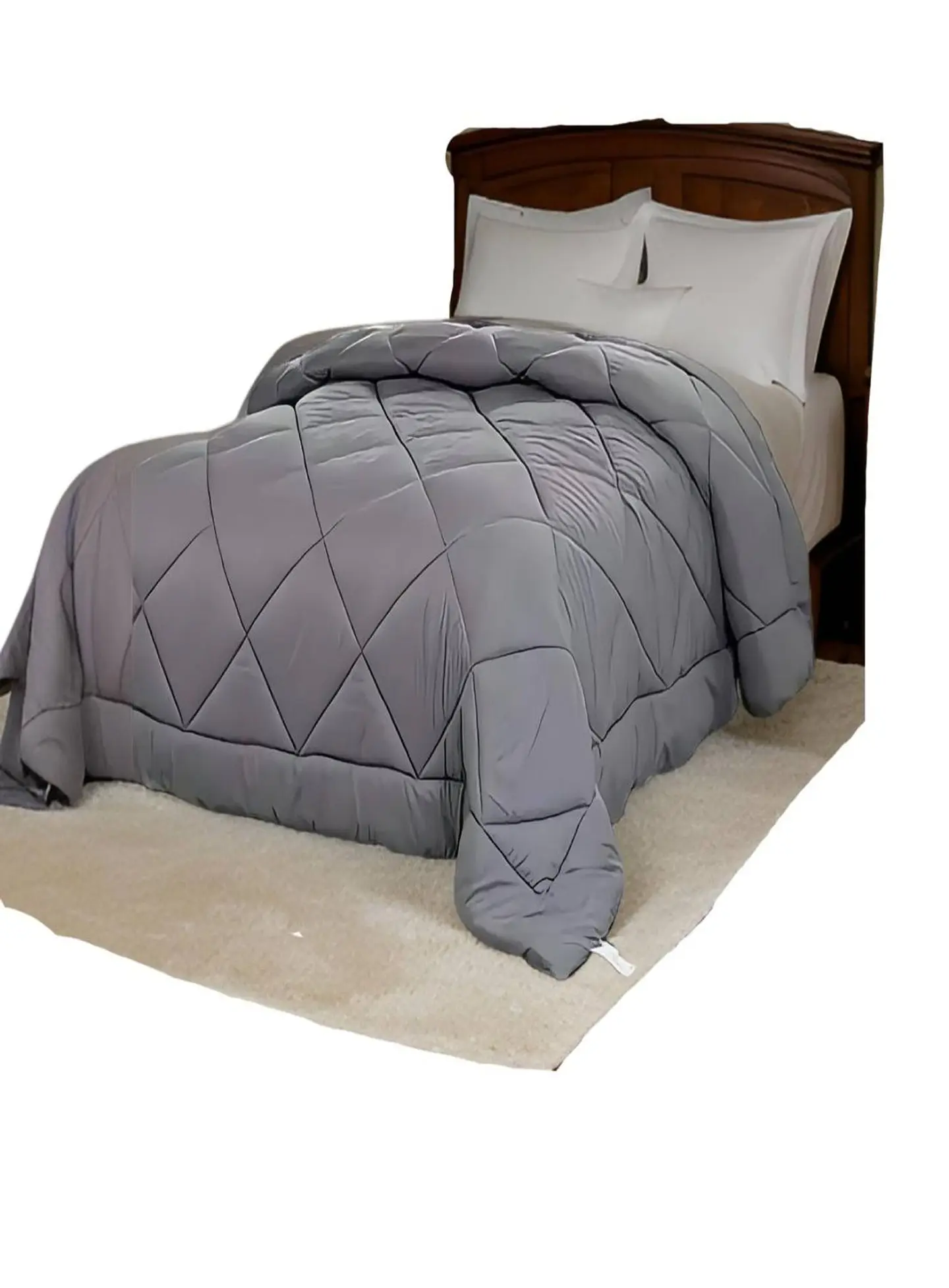 PLUMON NORDICO DE SEDA 1,5 PLAZA 200X230CM GRIS 2