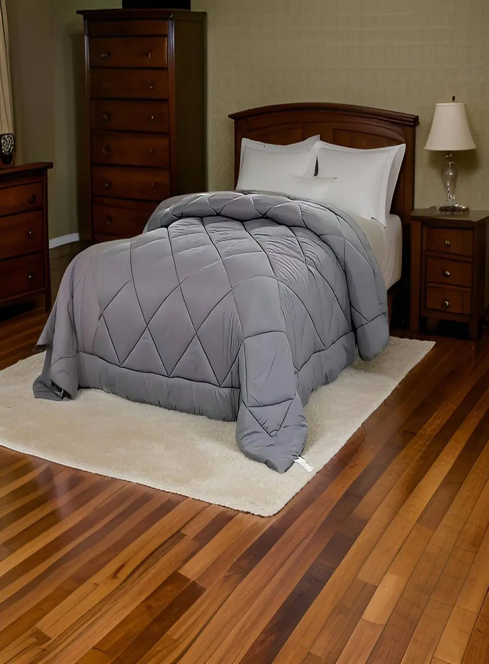PLUMON NORDICO DE SEDA 1,5 PLAZA 200X230CM GRIS 3