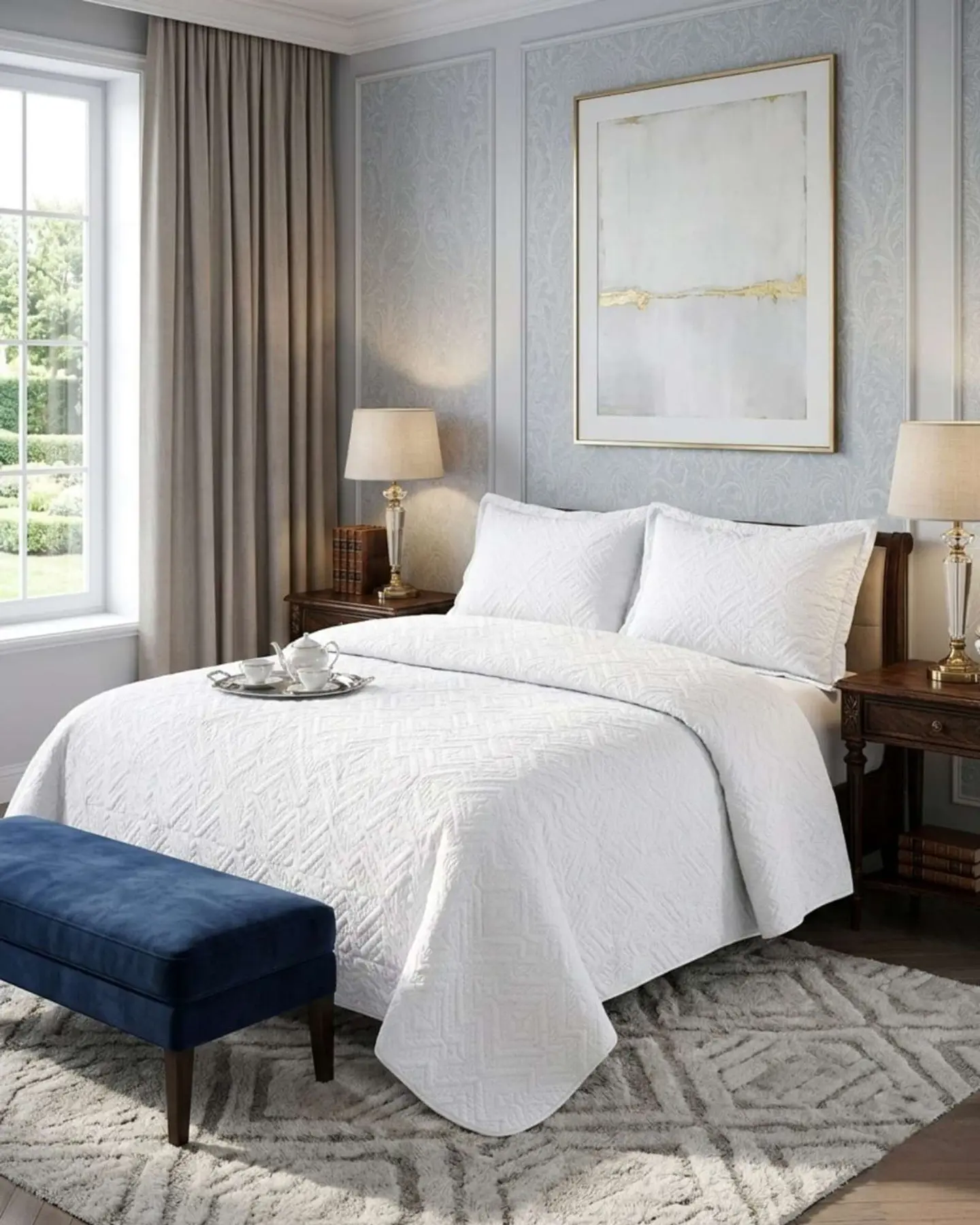 Quilt de Verano Transpirable, Ligero y Elegante king 2