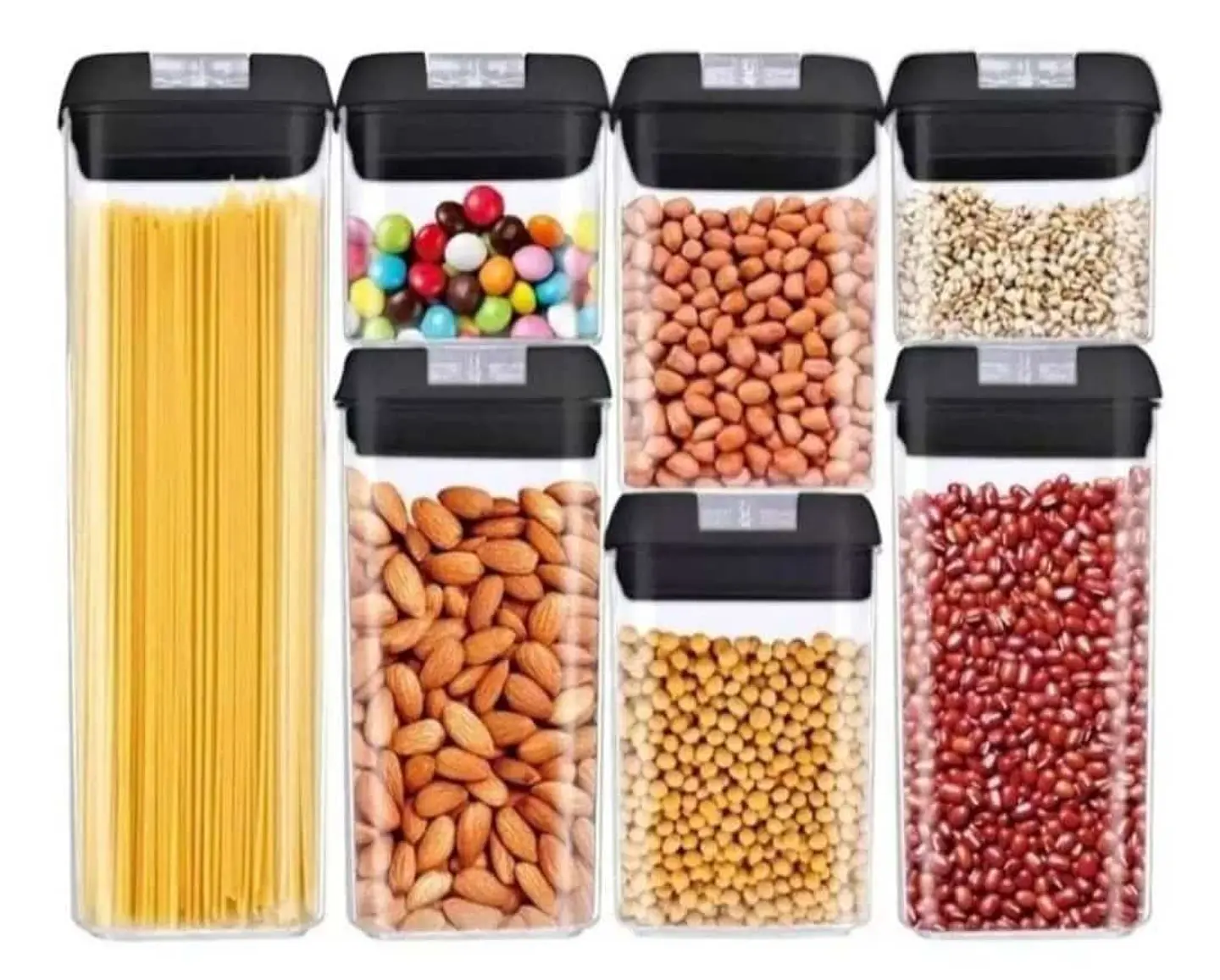 Juego de 7 Envases Organizadores Contenedores de Alimentos 1