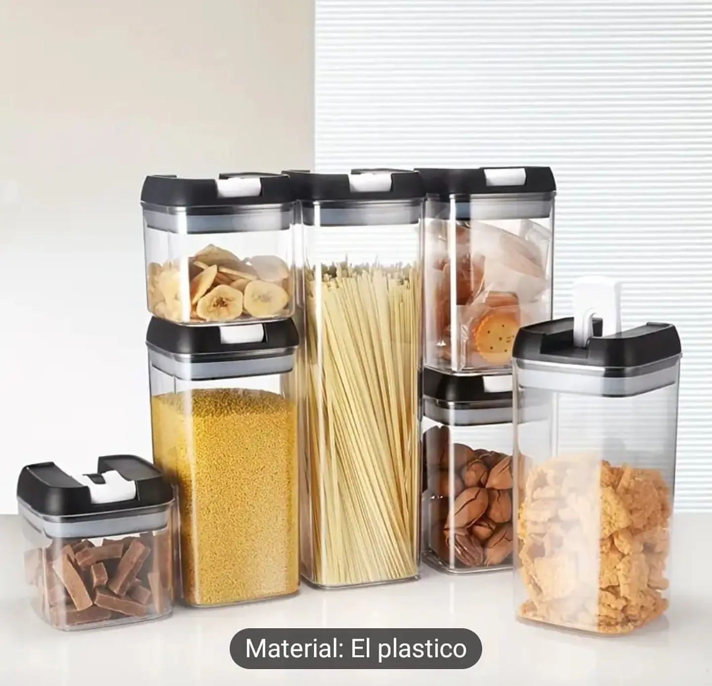 Juego de 7 Envases Organizadores Contenedores de Alimentos 7