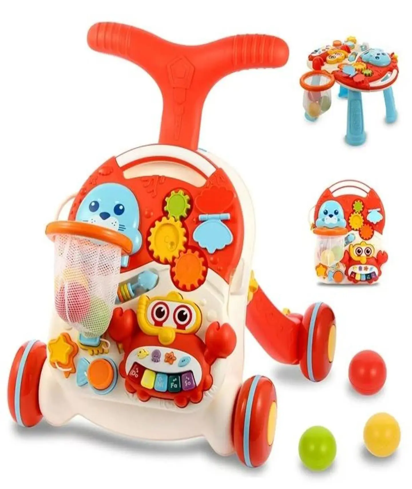 Andadera corre pasillo Musical Para Bebe Con Tablero Juegos 6