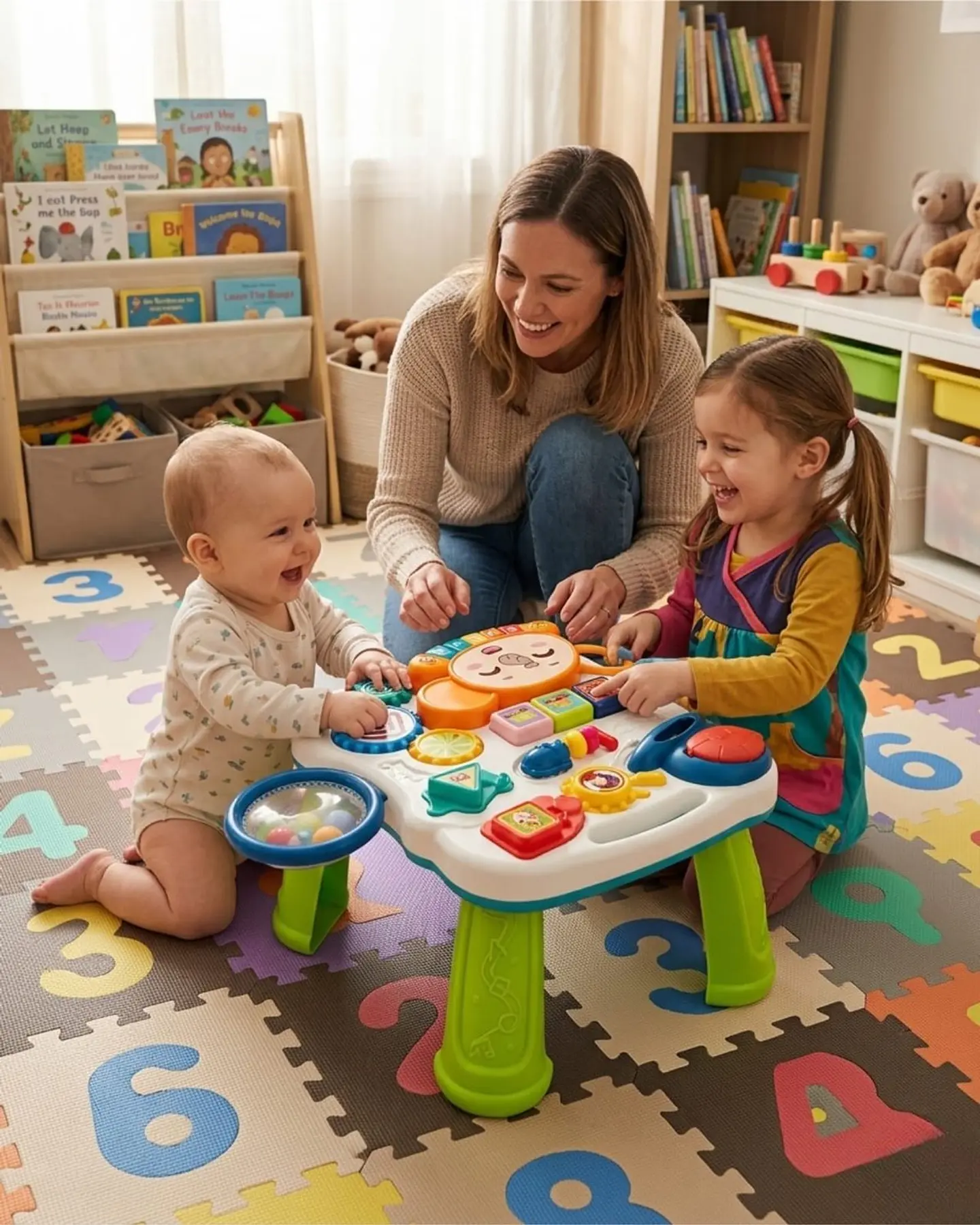 Andador De Empuje Para Bebé Multifuncional 5 En 1 3