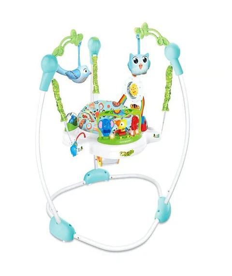 Silla tipo Arnés Saltarín Elástico Con Accesorios Azul